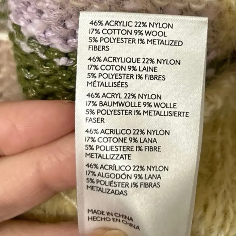 Pilcro Multicolor Fuzzy Sweater - Picture 11 of 13